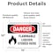 Signmission Flammable Liquids Stored Here Danger Sign, Vinyl Decal, 14in W x 10in L, 2PK OS-2PACK-DS-D-1014-L-2012 - alternate 5